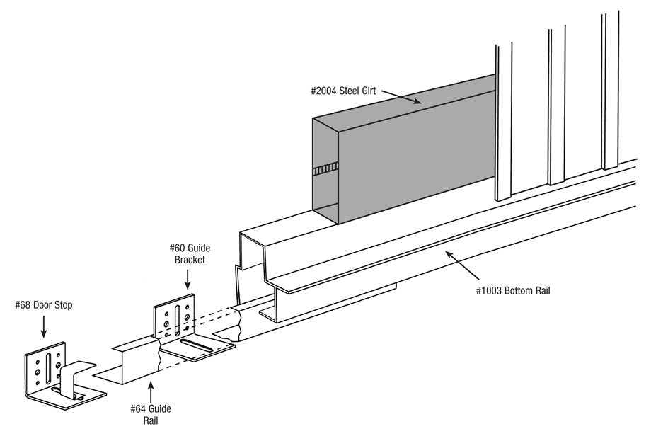 Sliding door bottom deals track